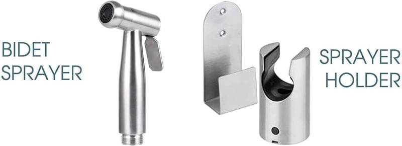 xocome Kézi Bidet Zuhanyzó Rozsdamentes Acél Toalett Spray Horog Nélkül