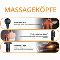 Set de 9 capete de schimb pentru pistol de masaj Xocome, accesoriu pentru fascia, masaj prin percuție a țesuturilor profunde, relaxare musculară 2