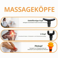 Set de 9 capete de schimb pentru pistol de masaj Xocome, accesoriu pentru fascia, masaj prin percuție a țesuturilor profunde, relaxare musculară 3
