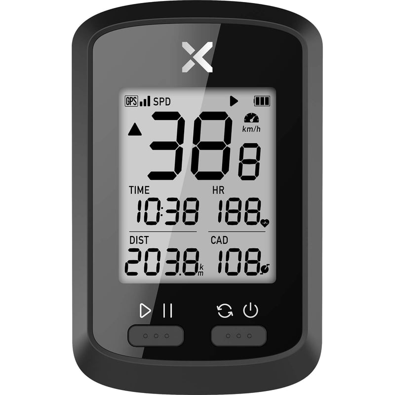 XOSS G+ GPS Biciklističko Računalo - Bežični Brzinomjer, Sinkronizacija sa Stravom, IPX7 Vodootpornost, ANT+ Kompatibilnost, 1.8" LCD Zaslon