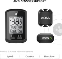 XOSS G+ GPS Kerékpár Komputer - Vezeték Nélküli Sebességmérő, Strava Szinkronizálás, IPX7 Vízálló, ANT+ Kompatibilis, 1.8" LCD Kijelző 5