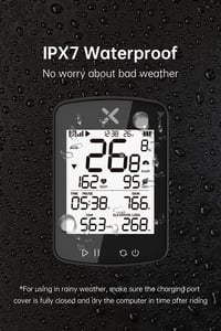 XOSS G+ GPS kerékpár számítógép, vezeték nélküli sebességmérő Strava szinkronizálással, IPX7 vízálló 7