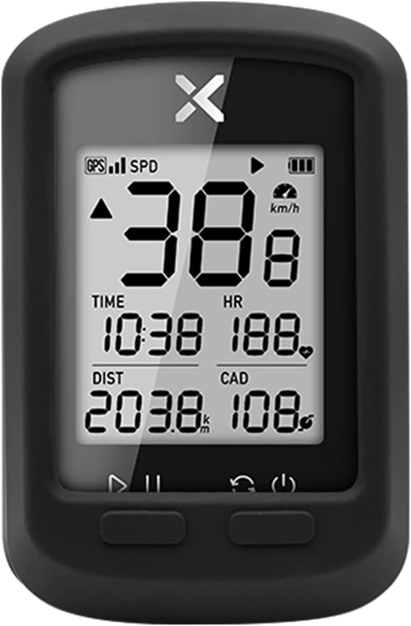 XOSS G+ Kerékpáros Komputer GPS Sebességmérővel - Vezeték Nélküli, Vízálló, Bluetooth/ANT+ Kompatibilis, Tölthető Akkumulátor, Védőtokkal