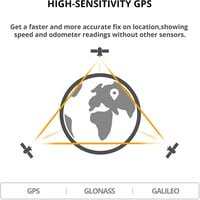 XOSS G+ Kerékpáros Komputer GPS Sebességmérővel - Vezeték Nélküli, Vízálló, Bluetooth/ANT+ Kompatibilis, Tölthető Akkumulátor, Védőtokkal 5