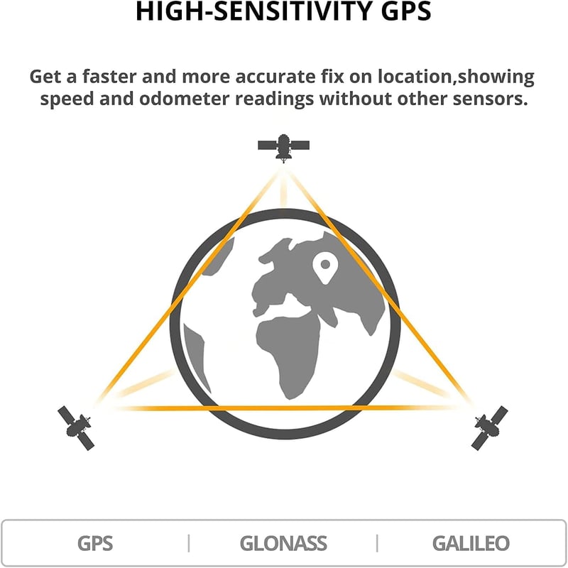 XOSS G+ Kerékpáros Komputer GPS Sebességmérővel - Vezeték Nélküli, Vízálló, Bluetooth/ANT+ Kompatibilis, Tölthető Akkumulátor, Védőtokkal
