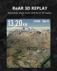 XOSS NAV GPS Kerékpáros Komputer Navigációval - 2,4" HD Kijelző, Vezeték Nélküli Sebességmérő, USB-C Gyorstöltés, IPX7 Vízálló 2