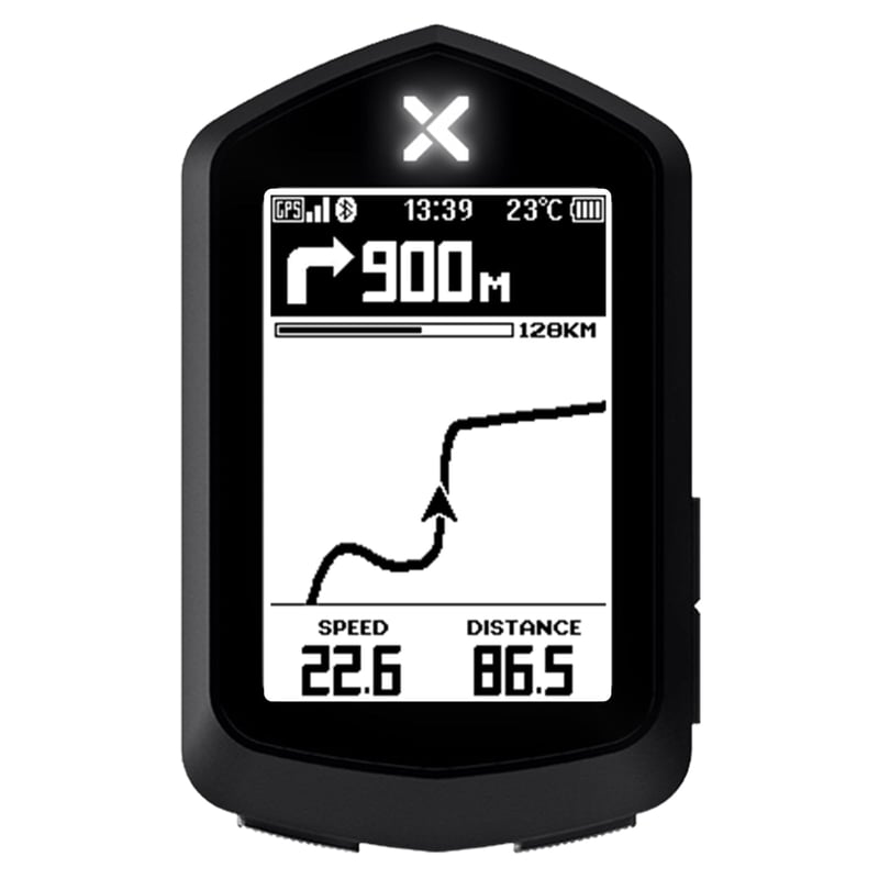 XOSS NAV GPS Cyklocomputer s Navigáciou - 2,4" HD Displej, Bezdrôtový Tachometer, USB-C Rýchle Nabíjanie, IPX7 Vodotesný