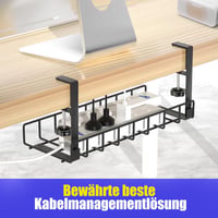 Xpatee Asztal Alatti Kábel Rendszer 2db Fém Tartó Tray Fúrás Nélkül 4