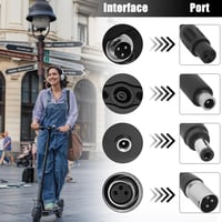 XPJBKC Elektromos Roller Töltő 42V 2A, E-Scooter Töltőkábel Hoverboard-hoz, 4 Portos Univerzális Töltő Elektromos Kerékpárhoz 4