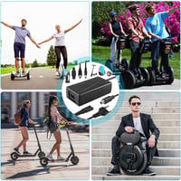 XPJBKC Elektromos Roller Töltő 42V 2A, E-Scooter Töltőkábel Hoverboard-hoz, 4 Portos Univerzális Töltő Elektromos Kerékpárhoz 6