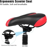 XPJBKC Elektromos Roller Ülés Xiaomi M365 Ninebothoz - Állítható Magasság 42-65 cm, Alumínium Váz, Rugós Felfüggesztés, Fekete 4