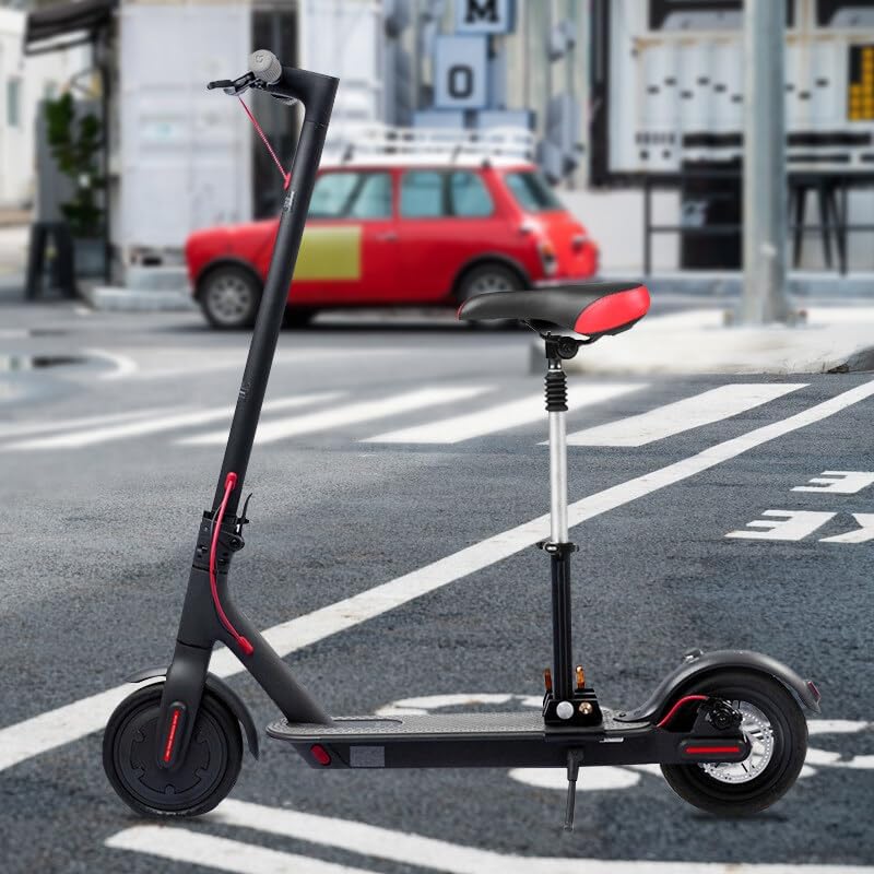 XPJBKC Elektromos Roller Ülés Xiaomi M365 Ninebothoz - Állítható Magasság 42-65 cm, Alumínium Váz, Rugós Felfüggesztés, Fekete