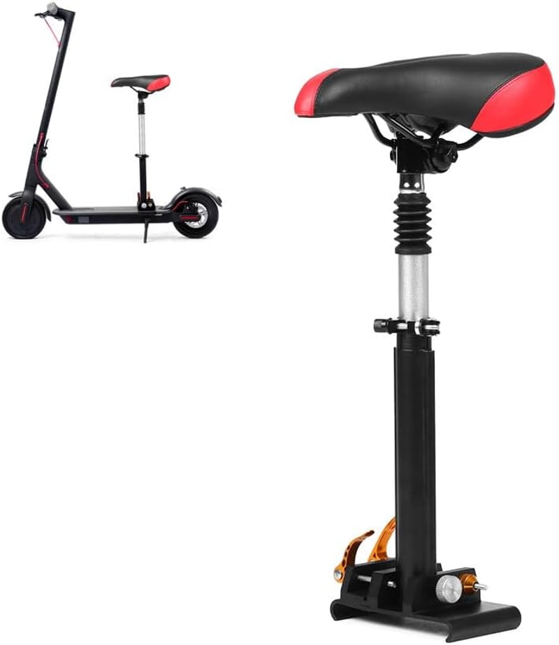 XPJBKC Elektromos Roller Ülés Xiaomi M365 Ninebothoz - Állítható Magasság 42-65 cm, Alumínium Váz, Rugós Felfüggesztés, Fekete