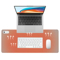 Vyhrievaná podložka pod myš XPJBKC 80x33 cm, s 3 stupňami ohrevu a 3-hodinovým automatickým vypnutím, zónové vyhrievanie podložky pod PC/notebook, sivá 1