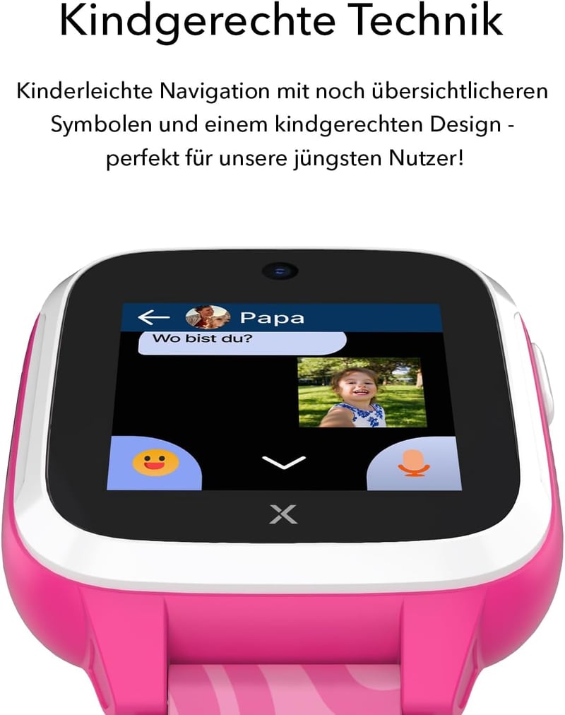 Xplora XGO 3 vízálló gyerekóra 4G, GPS, kamera, SOS funkcióval - rózsaszín - pink, XGO 3