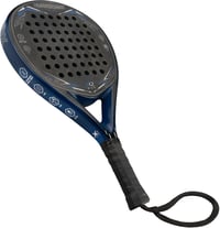 XQMax Hurricane Padel Racket 4.0 fekete/kék kezdő ütő teardrop forma 1