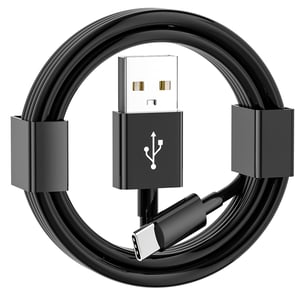 XQO USB-C na USB-A kabel za punjenje za iPhone 16/17/15 i CarPlay uređaje - crni - 1 m