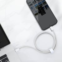 XQO USB-C töltőkábel AirPods Max/Pro/4 és iPhone 16/17 készülékekhez, fonott nylon kábel 6