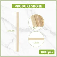XREE Drevené miešadlá na kávu 1000 ks – 11 cm dlhé drevené miešadlo na kávu a čaj 2