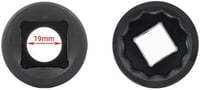 XRMXF 27mm 12-fogas ütközőkulcs betét 3/4 colos ütőcsavarhúzóhoz 2