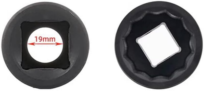 XRMXF 27mm 12-fogas ütközőkulcs betét 3/4 colos ütőcsavarhúzóhoz