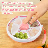 XRPRPX Forgó Snack Box 5 Rekeszes Ételhordó Gyerekeknek 18cm BPA Mentes 5