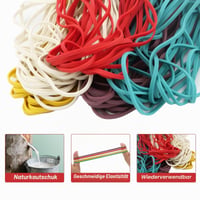 Elasticuri de cauciuc XRXYMQ, 100 bucăți, 180x3 mm, benzi elastice colorate pentru birou și acasă, accesorii DIY 3
