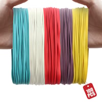 Elasticuri de cauciuc XRXYMQ, 100 bucăți, 180x3 mm, benzi elastice colorate pentru birou și acasă, accesorii DIY 1