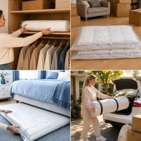 Sac de vidat pentru saltele și perne XRXYMQ XXL 100x220 cm, 1 buc. - Sac de depozitare prin comprimare pentru așternuturi 6
