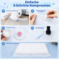 Sac de vidat pentru saltele și perne XRXYMQ XXL 100x220 cm, 1 buc. - Sac de depozitare prin comprimare pentru așternuturi 3