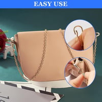 XSHAO 8 db Táskálánc 120 cm D-gyűrűvel Válltáska Crossbody Táskához Arany Ezüst Bronz 5