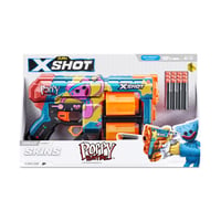 Penová pištoľ XSHOT Skins Dread Poppy Playtime Kissy s 12 nábojmi, dvojitou otočnou hlavňou a technológiou Air Pocket Dart, g 2