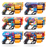 Penová pištoľ XSHOT Skins Dread Poppy Playtime Kissy s 12 nábojmi, dvojitou otočnou hlavňou a technológiou Air Pocket Dart, g 7