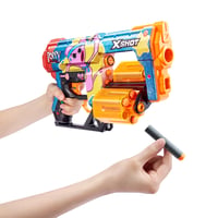 Penová pištoľ XSHOT Skins Dread Poppy Playtime Kissy s 12 nábojmi, dvojitou otočnou hlavňou a technológiou Air Pocket Dart, g 5