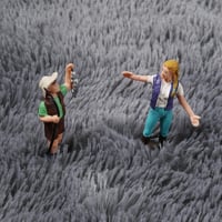 XSIVOD Szürke magas bolyhos shaggy szőnyeg nem csúszó hátoldallal mosható lakószobába hálószobába gyerekszobába 200 x 300 cm 4
