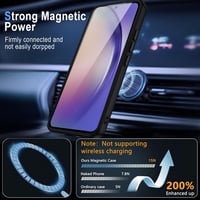 XTCASE Honor 90 5G magnetický kryt kompatibilný s MagSafe, matný priehľadný PC zadný kryt a TPU rám, odolný proti poškriabaniu, nárazuvzdorný ochranný obal - Čierny 2