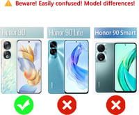 XTCASE Honor 90 5G magnetický kryt kompatibilný s MagSafe, matný priehľadný PC zadný kryt a TPU rám, odolný proti poškriabaniu, nárazuvzdorný ochranný obal - Čierny 4