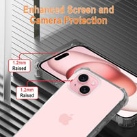 XTCASE iPhone 15 átlátszó szilikon tok nyakba akasztható láncos pánttal - rozéarany 5