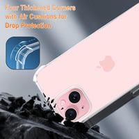 XTCASE iPhone 15 átlátszó szilikon tok nyakba akasztható láncos pánttal - rozéarany 3
