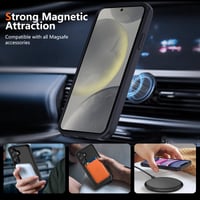 Husă magnetică XTCASE pentru Samsung Galaxy S24 5G cu suport din aluminiu - negru 4