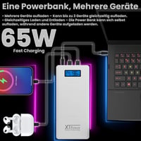 XTPower 15600mAh PowerBank QC3 65W gyors töltés laptop és telefon 3