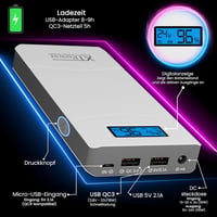 XTPower 15600mAh PowerBank QC3 65W gyors töltés laptop és telefon 2