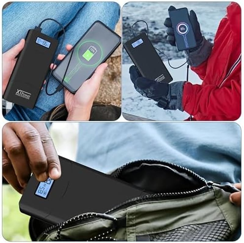 XTPower 20000mAh PowerBank 65W gyorstöltés kijelzővel laptop és telefon töltéshez