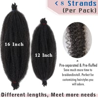 XTREND 12 Inch Spring Twist Afro Hajfonás Szintetikus Haj 8 Csomag Bordó Vörös 4