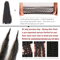 XTREND 12 Inch Spring Twist Afro Hajfonás Szintetikus Haj 8 Csomag Bordó Vörös 5