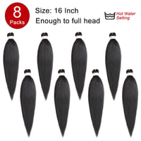 XTREND 40 cm-es Előnyújtott Fonóhaj - Yaki Textúrájú Műhaj Hajhosszabbításhoz, Horgolt Fonáshoz, Melegvizes Formázhatóság, 4# Barna 4