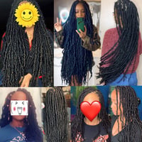 XTREND 45cm Nu Locs Szintetikus Hajfonás Fekete Göndör Hullám Hajhosszabbítás 21 Szál 7