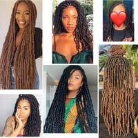 XTREND 45cm Nu Locs Szintetikus Hajfonás Fekete Göndör Hullám Hajhosszabbítás 21 Szál 6