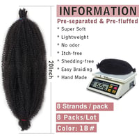 Xtrend 8 csomag 50cm puha tavaszi twist hajhosszabbítás 1B# fekete Marley fonott haj 2