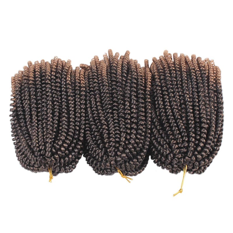 Xtrend 8 Inch Ombre Spring Twist Kanekalon Szintetikus Hajfonás 6 Csomag Kinky Curly Passion Twists